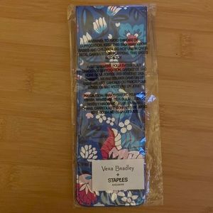 Vera Bradley Pen pouch bloom berry snap close elastic strap made of leatherette